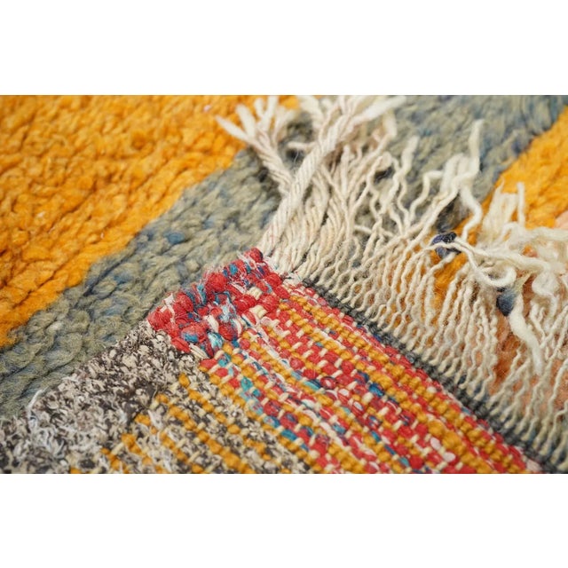 Gold Vintage Morrocan Rug 4'10'' x 7'5'' For Sale - Image 8 of 9