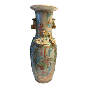 Chinese Export Famille Rose Porcelain Vase, Late 19th Century