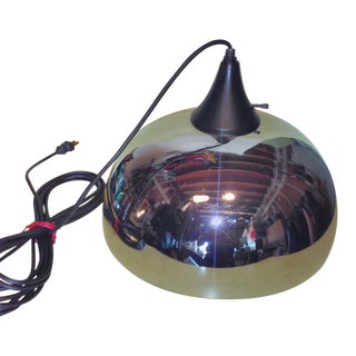 Mid-Century Chrome Pendant Light For Sale