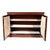 Traditional Regency Style Mahogany Two Door Sideboard With Lattice Grill Doors For Sale - Image 3 of 4