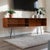Wood 1950s Danish Modern Teak Display Console by Ib Kofod-Larsen Finished Back For Sale - Image 7 of 13
