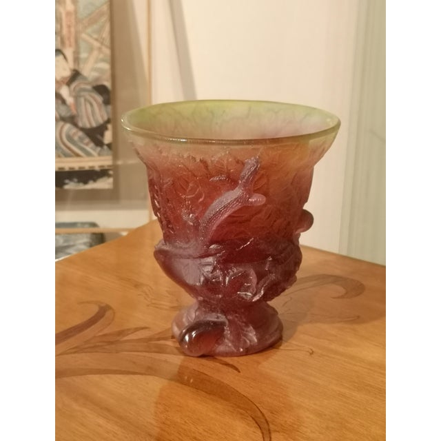 Purple Crystal Vase from Daum France For Sale - Image 12 of 13