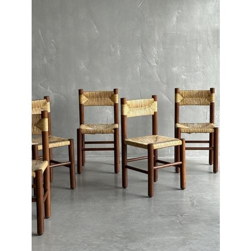 Chairs in the style of Charlotte Perriand, 1970s, Set of 8 For Sale - Image 9 of 11