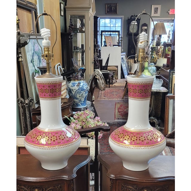 1960s Mid Century Modern Bavarian Tischvase Lamps - Pair For Sale In Philadelphia - Image 6 of 11