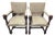 19th Century Louis XIII Barley Twist Open Arm Chairs For Sale