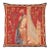 Lady With the Organ Tapestry Cushion With Feather Filler - 46x46cm (18"x18") For Sale