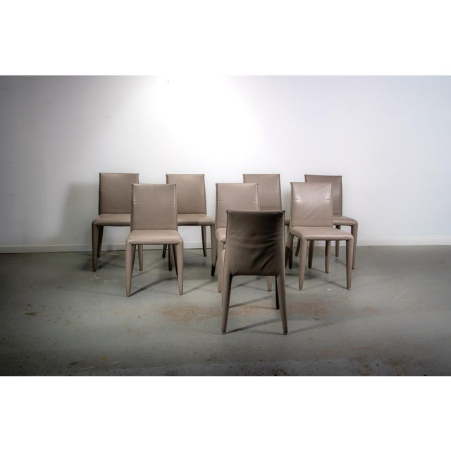 Beige Vol au Vent Chairs by Mario Bellini for B&B Italia, 2001, Set of 8 For Sale - Image 8 of 15