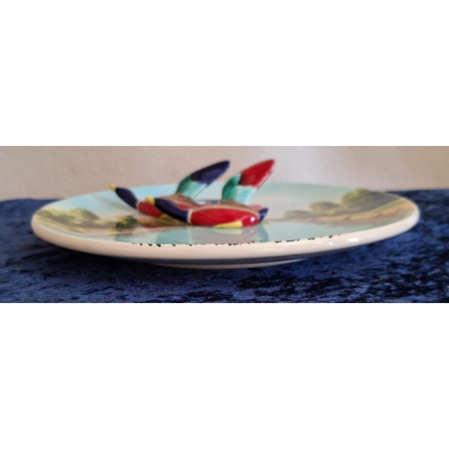 Mid-Century Modern French Ceramic Wall Plate by Ferlay for Vallauris, 1965, in Very Good conditions. Designed 1960 to 1969...