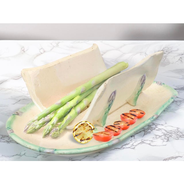 French Antique Longchamps French Asparagus Set, 5 Pieces For Sale - Image 3 of 13
