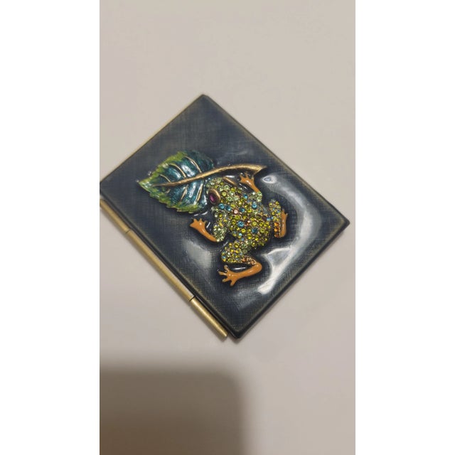 Jay Strongwater Swarovski Small Enamel Picture For Sale - Image 11 of 12