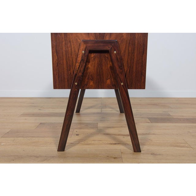 Brown Mid-Century Danish Rosewood Console Table, 1960s For Sale - Image 8 of 18