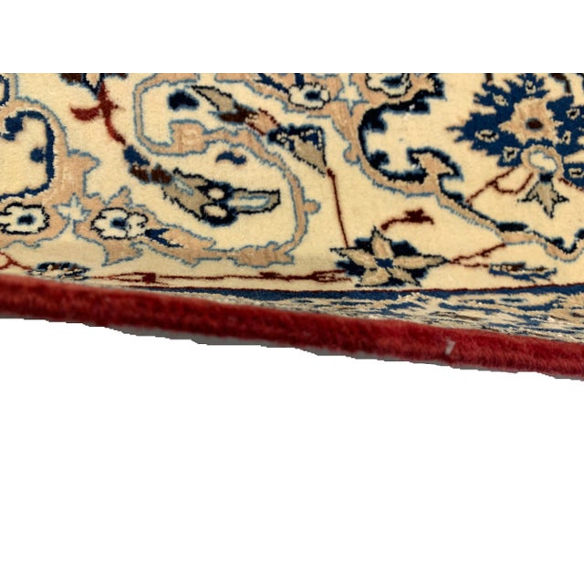 1950s Vintage Silk & Wool Persian Rug 7' X 11'4'' For Sale - Image 9 of 12