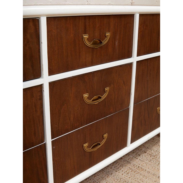 White Vintage Campaign Dresser For Sale In Los Angeles - Image 6 of 12