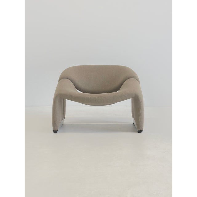 Groovy F598 M-Chair in Beige Bouclé by Pierre Paulin for Artifort, 1970s, in Very Good conditions. Designed 1970 to 1979...