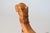 Mid 20th Century Vintage Hand Carved Wood Camel Folding Table Base For Sale - Image 5 of 10