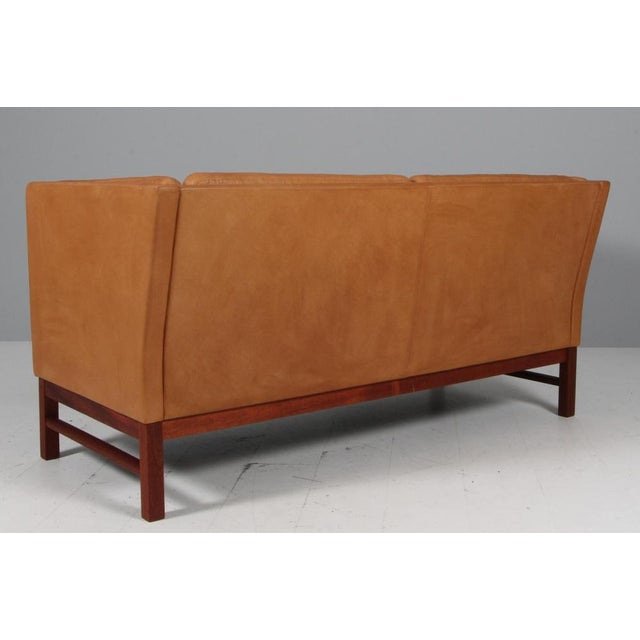 Wood Two-Seater Sofa by Erik Jørgensen, 2000s For Sale - Image 7 of 8