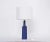 Blue Danish Midcentury Modern Ceramic Table lamp by Atelier Knabstrup This lamp has been designed and produced in the...