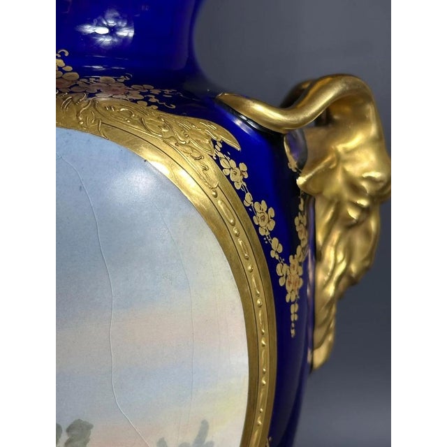 Antique Porcelain Vase in the style of Sèvres, France, 1890s For Sale - Image 8 of 11
