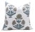Fabdivine Artisan Block Print Throw Pillow Cover 14x14 Inch Thick Cotton White-Badshah For Sale
