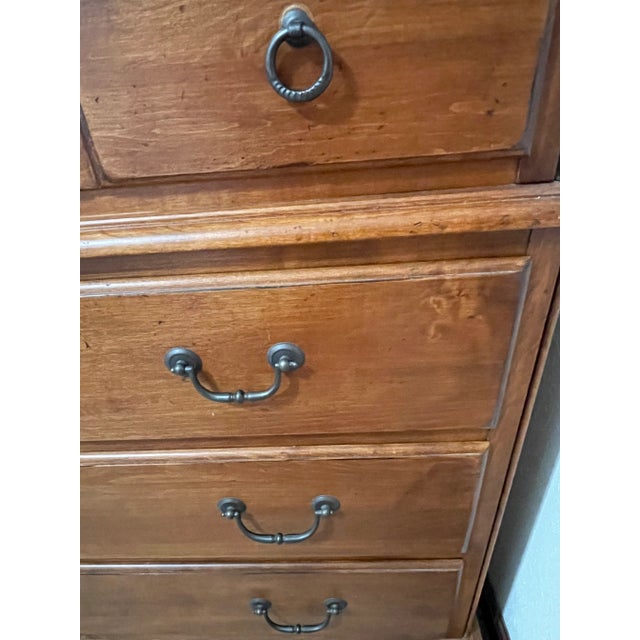 Cinnamon 1990s Ethan Allen Country Crossings Door Chest For Sale - Image 8 of 13