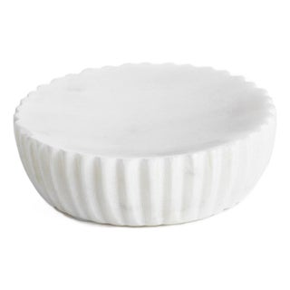 Mannara 5" Diameter Marble Soap Dish For Sale