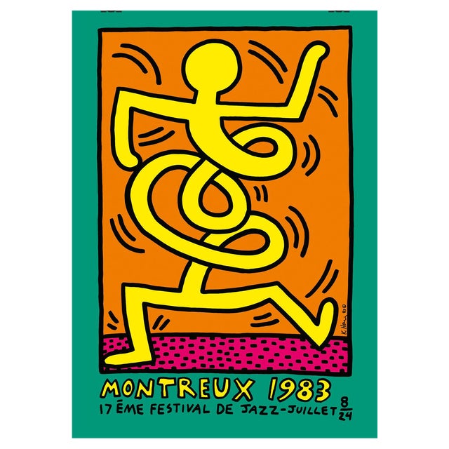 Keith Haring, Montreux, Jazz Festival, 1983, Screenprint For Sale