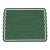 Handmade Cotton Flat Weave Area Rug, Forest Green and Teal Blue Scalloped Dhurrie - 10'x14' For Sale
