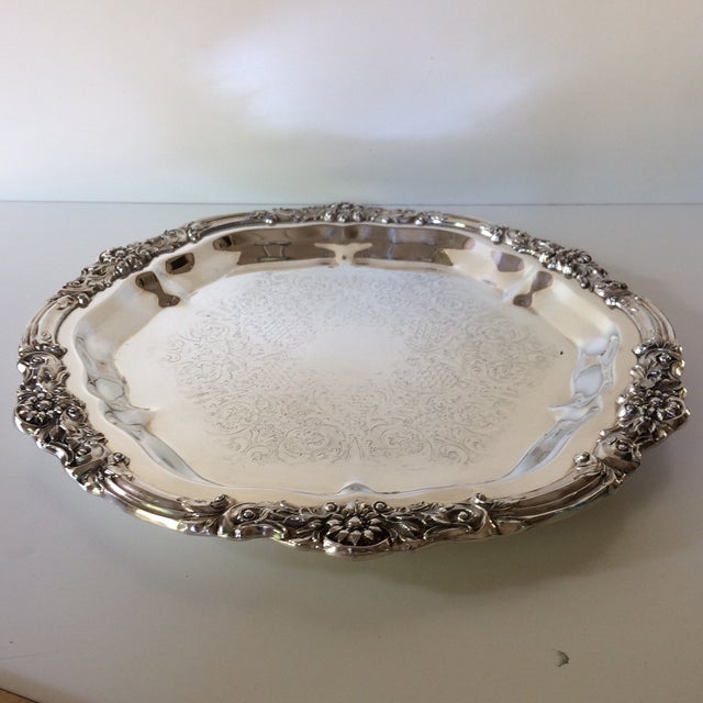 F. B. Rogers Silver Company Vintage Silver Plated Serving Platter