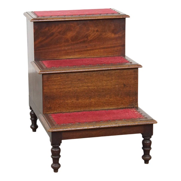 Antique English Library Steps, Mid-to-Late 19th Century For Sale
