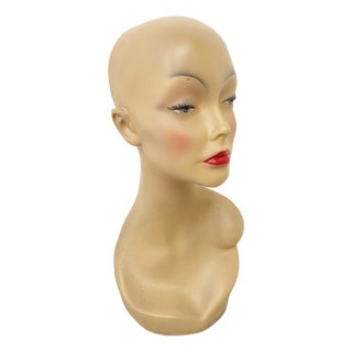 Vintage Female Mannequin Bust, 1960 For Sale