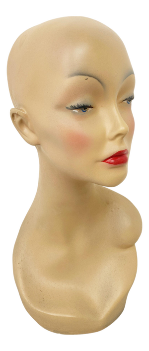 Vintage Female Mannequin Bust, 1960