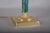 Green Malachite-Style Column Table Lamp with Structured Shade, 1980s For Sale - Image 6 of 12