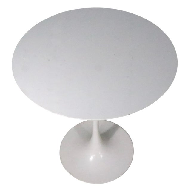 Pr. Space Age Mid Century Pedestal Side Tables by Braakman After Saarinen For Sale - Image 10 of 12