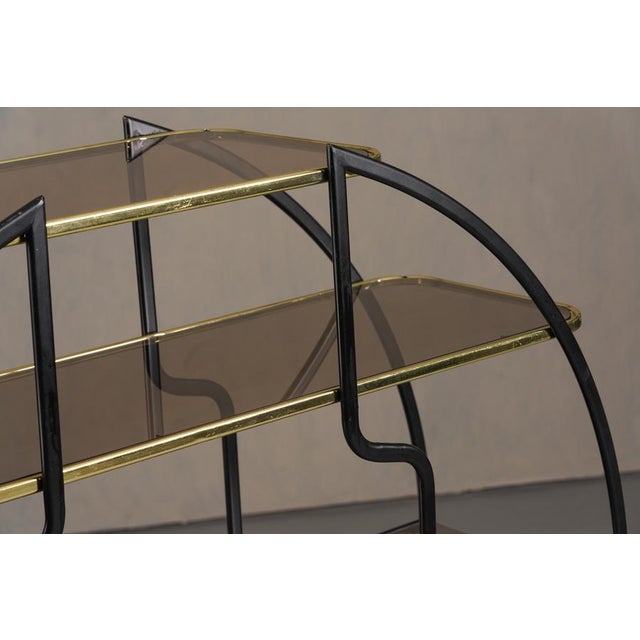 Vintage Hollywood Regency Etagere Shelf, Italy, 1970s For Sale - Image 6 of 9