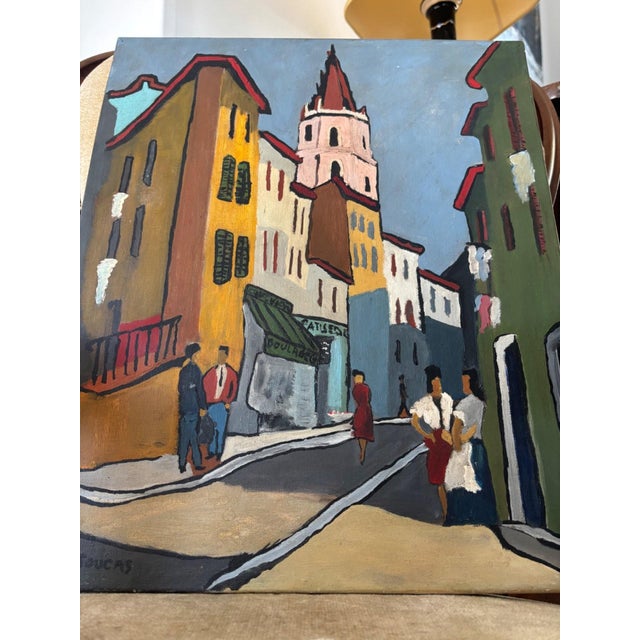 J. Toucas, Marseille, 1964, Oil Painting on Canvas For Sale - Image 7 of 7