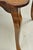 Contemporary Italian Regency Style Star Inlay Cabriole Leg Burl Wood Game Table For Sale - Image 9 of 13