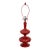 1970s Postmodern Oxblood Red Sculptural Table Lamp For Sale