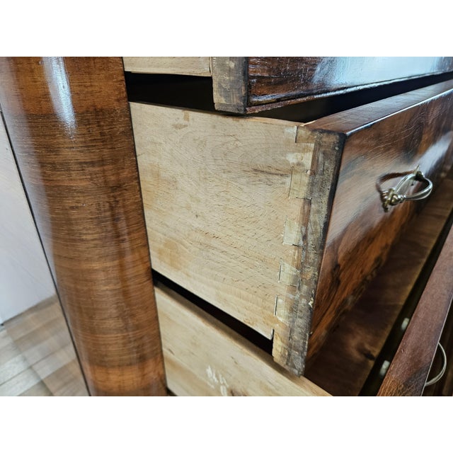 Vintage Art Deco Dresser in Walnut, 1940s For Sale - Image 14 of 18