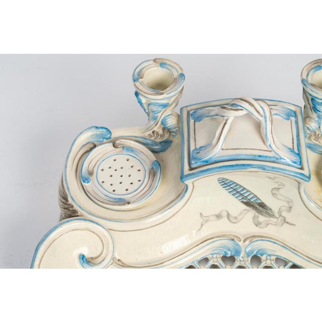 20th Century Porcelain Inkwell by Emile Gallé For Sale - Image 3 of 11
