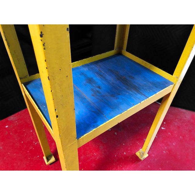 Vintage Steel and Granite Display Table or Stand For Sale In Los Angeles - Image 6 of 7