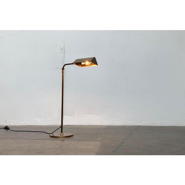 Vintage Hollywood Regency German Brass Floor Lamp by Florian Schulz For Sale - Image 16 of 18