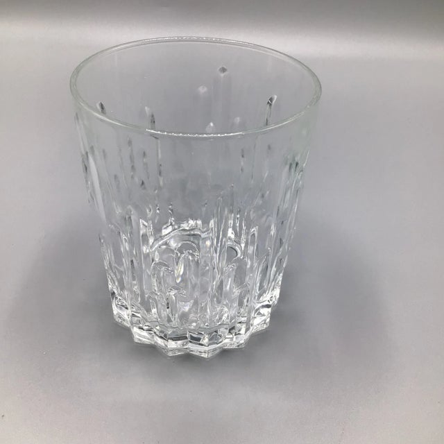 What an interesting design with cut vertical drip lines on these Italian lowball glasses. In my research I could only find...