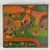 A whimsical Early - Mid 20th Century Folk Art painting done by carving and painting a wood panel. No signature found. It...