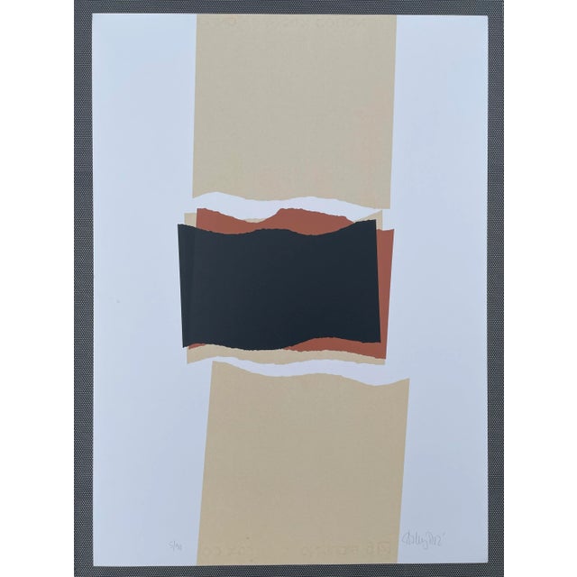 Abstract 1970s Benny Dore Lithographs - Set of Four For Sale - Image 3 of 6