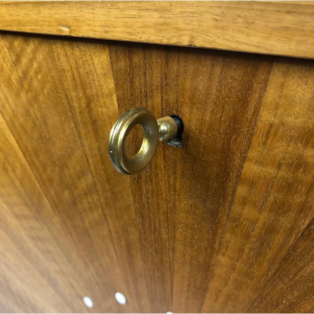 1930s 1930s French Sunburst Wood Wall Hung Desk Attributed to Maison Dominique For Sale - Image 5 of 11