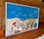 Postmodern "Blue Sky, White Sand" Oil Painting on Canvas, Signed Munck For Sale - Image 3 of 5