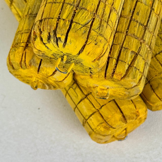 Early 20th Century Set of 6 Vintage Primitive Hand Carved and Painted Corn Cob Decoys For Sale - Image 5 of 7