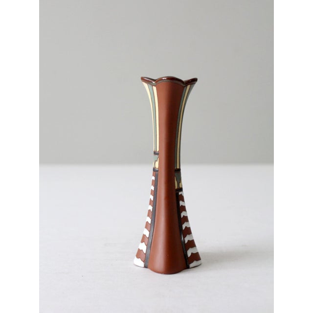 Mid 20th Century Vintage Vietnam Gom Viet Style Redware Vase For Sale - Image 5 of 10