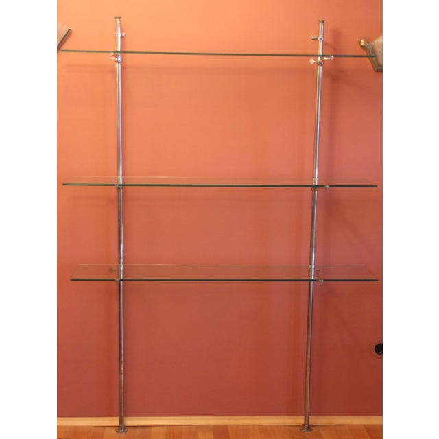Metal French Art Deco Etagere in Metal and Glass, 1930s For Sale - Image 7 of 14