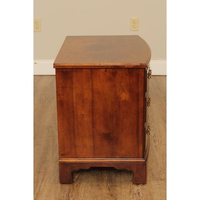 Henredon Aston Court Burl Wood Bow Front Chest Nightstand Chairish